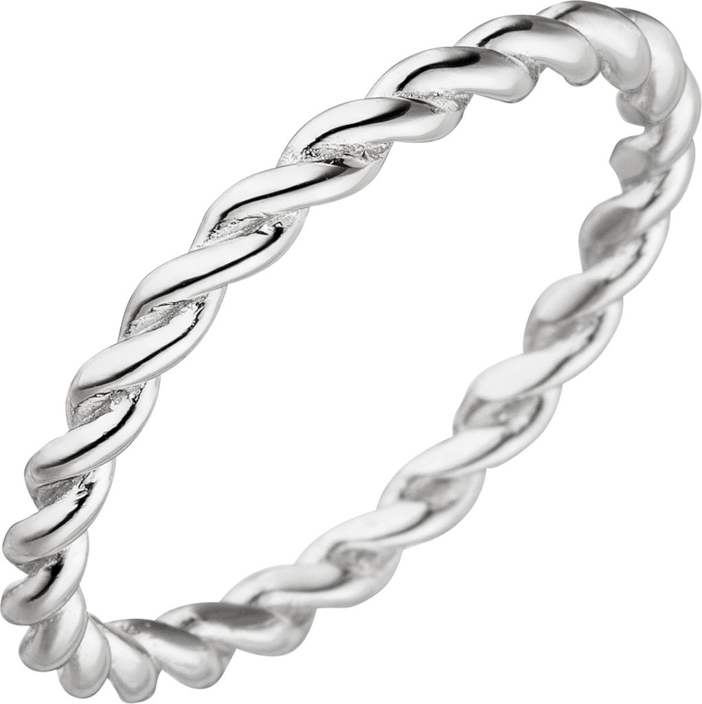 Gr. 60 Damen Ring geflochten 925 Sterling Silber Silberring Produktbild 