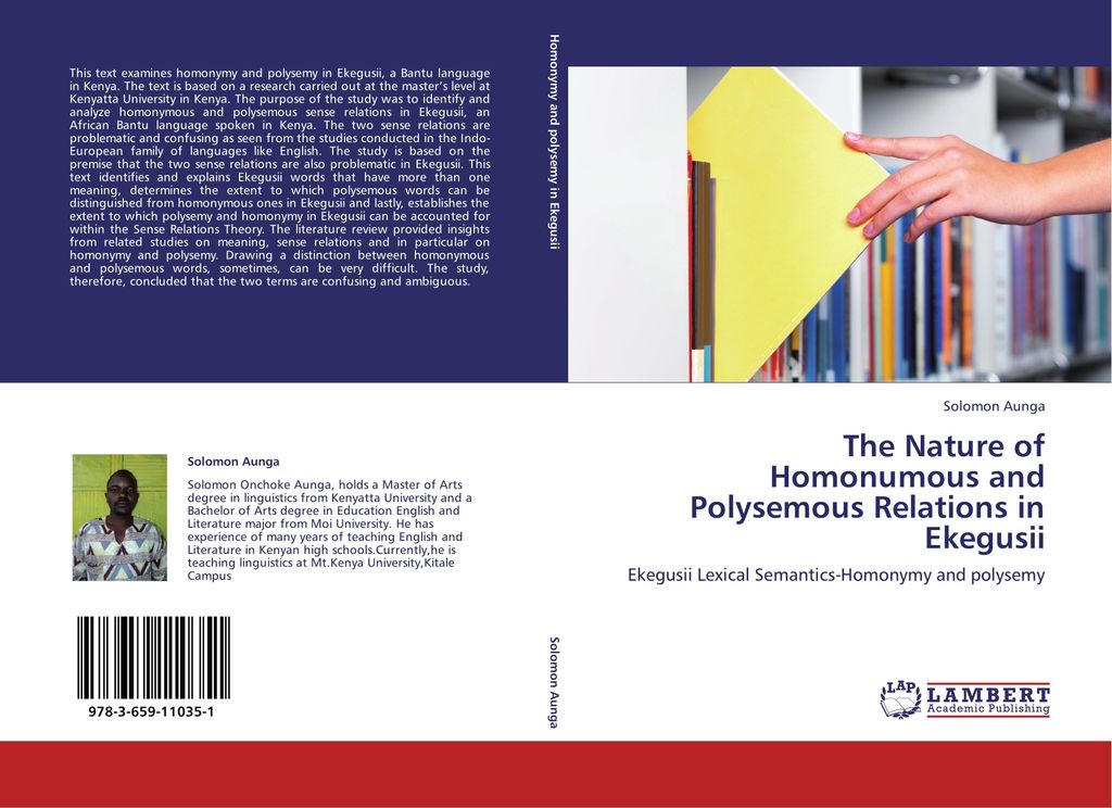 The Nature of Homonumous and Polysemous Relations in Ekegusii