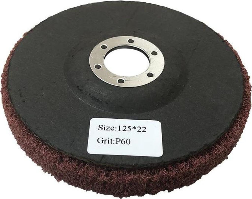 125 mm disco di lucidatura non tessuto 125x22,2 mm grana 60