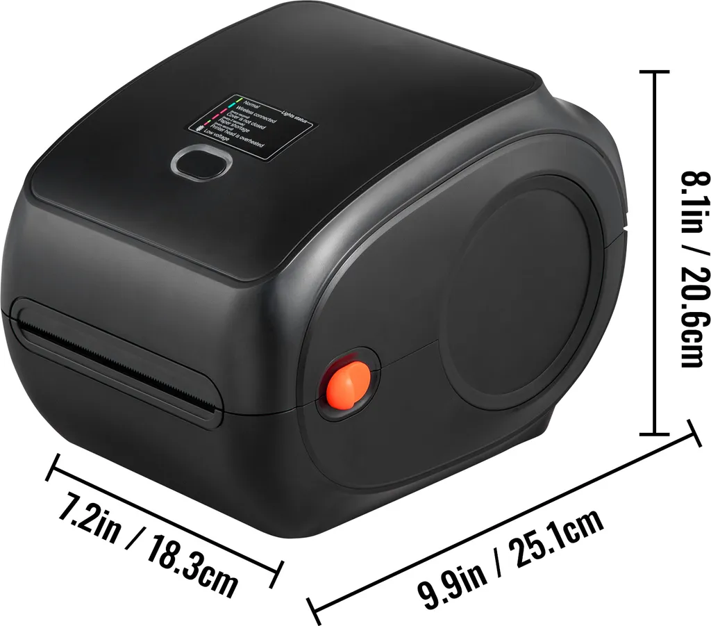 SucceBuy 300 DPI stampante termica per etichette di spedizione 4 x 6, Bluetooth senza fili con riconoscimento automatico delle etichette, supporta Windows/MacOS/Linux/Android/iOS, compatibile con Amazon, eBay, Etsy ecc. - 8