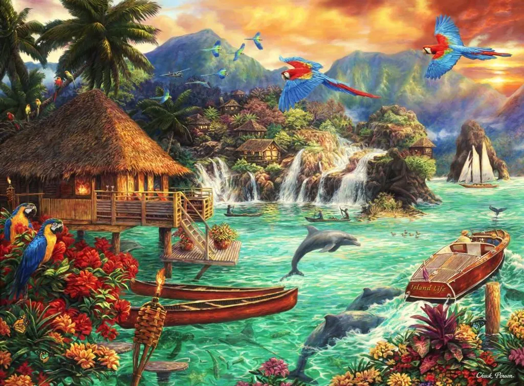 Casse-tête 2000 pièces paysage paradisiaque Island Life de Grafika