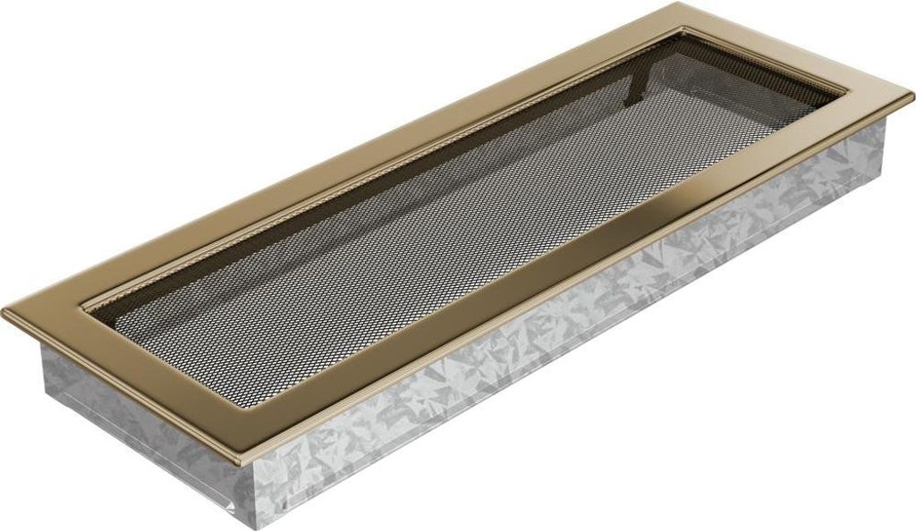 Lüftungsdeckel 17x49 vergoldet