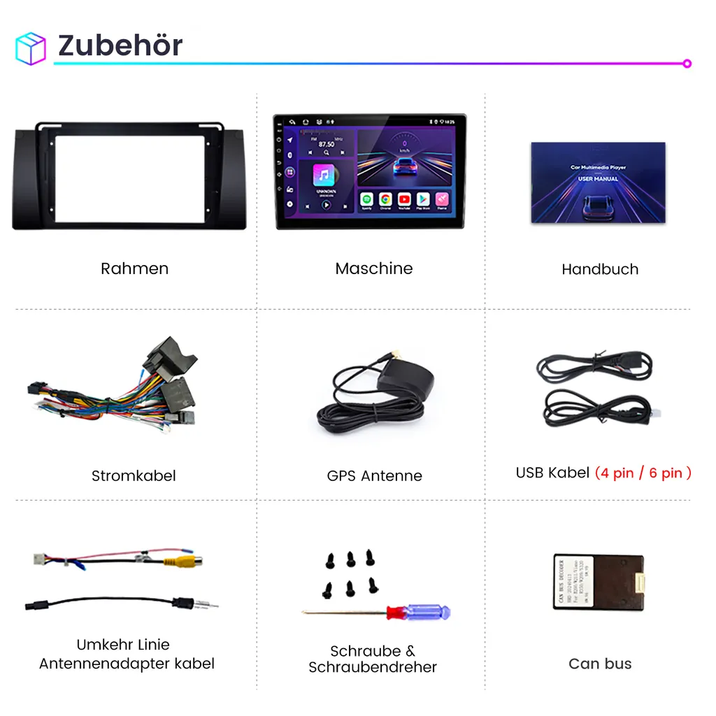 Prezzo Shock: Autoradio Android 13 BMW E39 9" CarPlay 2+32G - 12