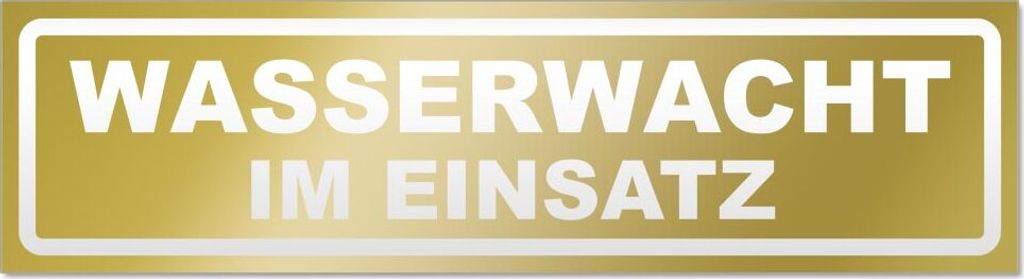 Wasserwacht im Einsatz invertiert Magnetschild Schild magnetisch