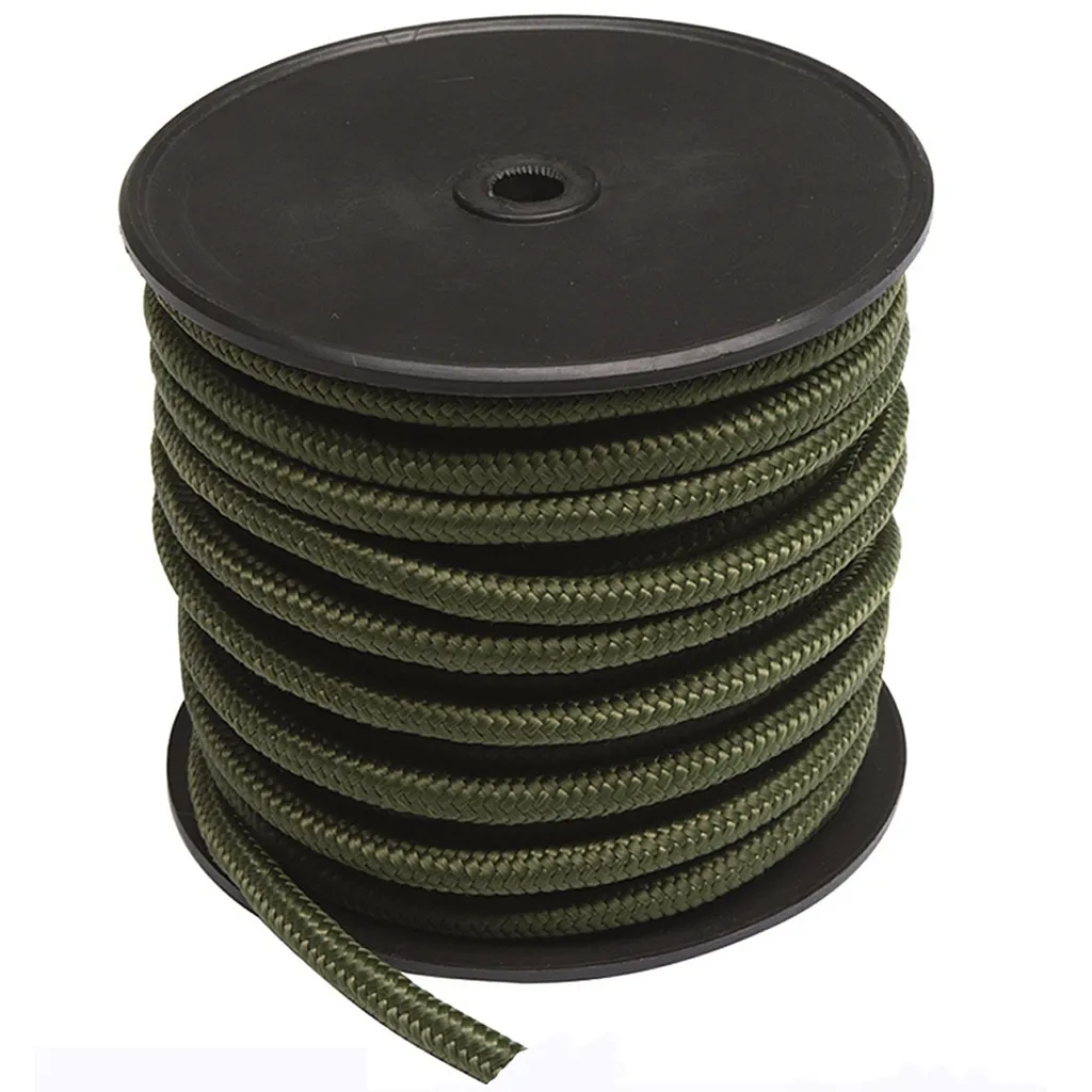 Corda Intrecciata Commando 7mm Verde Oliva - 50m Uso Nautico e Outdoor
