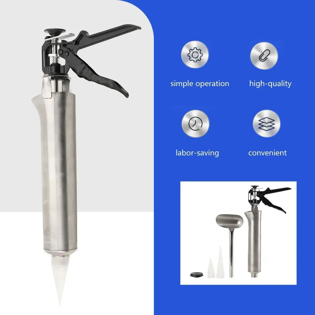 Pistolet d'injection pour mortier et jointoiement - Buse interchangeable - 8