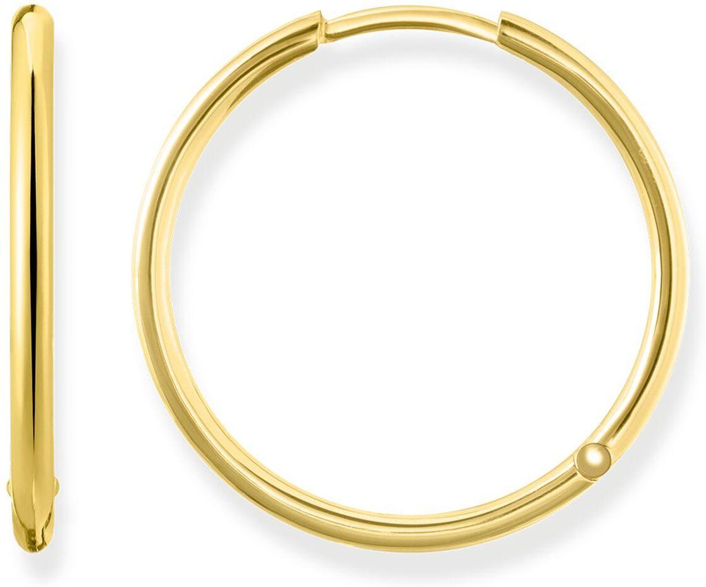 THOMAS SABO Creolen "Groß" Silber vergoldet CR610-413-12