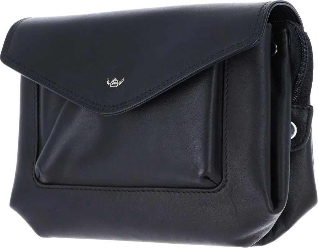 Portafoglio RFID Golden Head Polo 2850 Nero - Pelle di Vacchetta