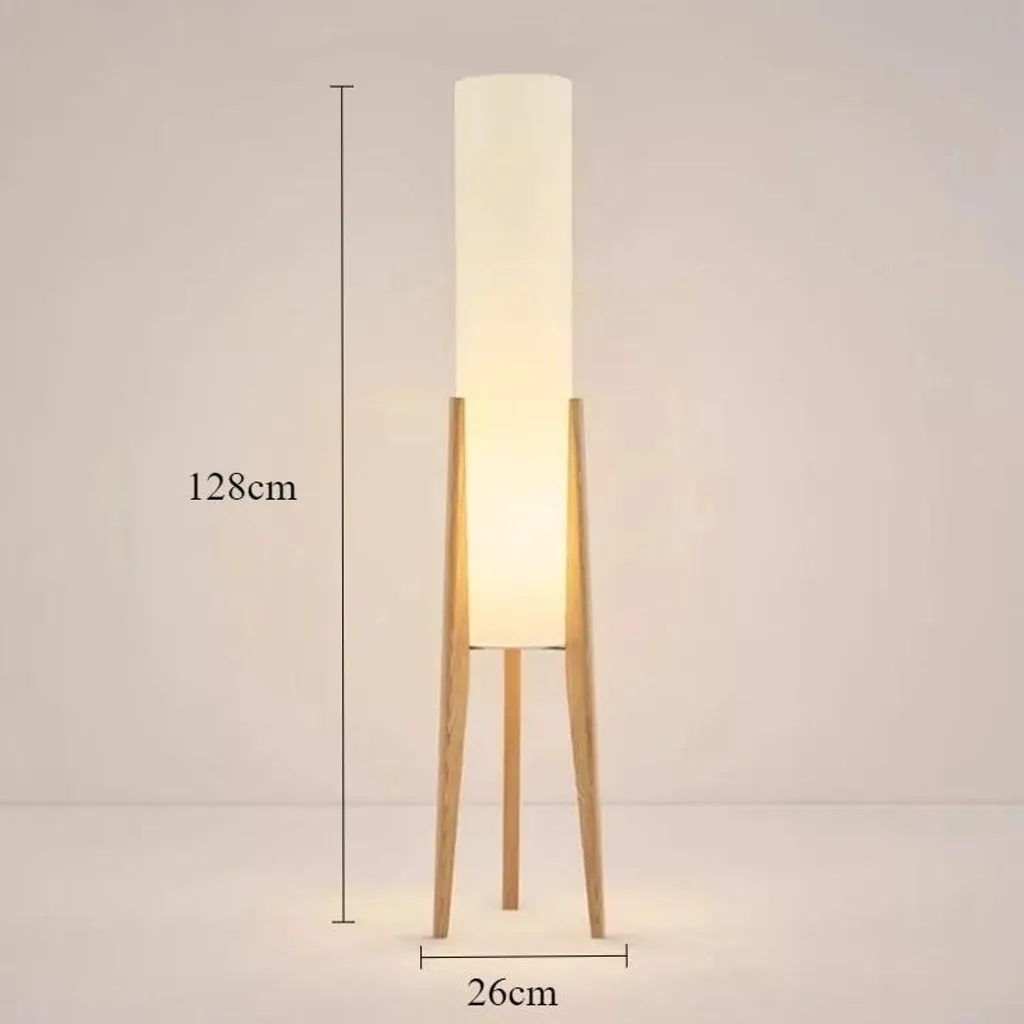 Lampadaire Wabi-Sabi au design japonais, blanc chaud, prise UE 220V