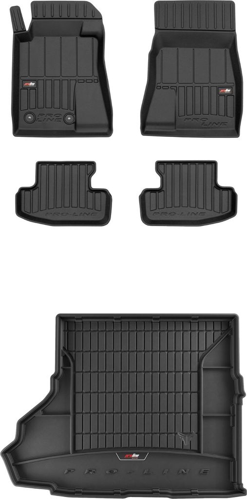 FROGUM 3D Gummimatten und Kofferraummatte für Ford Mustang VI 2014-2023