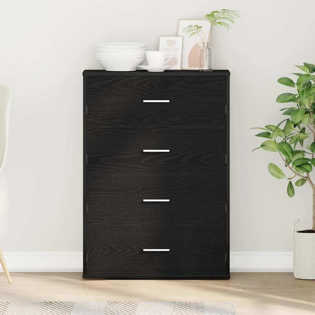Credenza Rovere Nero Maison Exclusive | Organizzazione con Stile