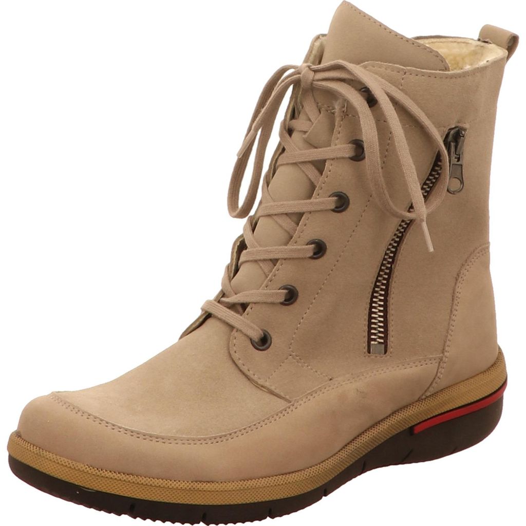Waldläufer Schnür-,Zug-u.Schnallenstiefel in beige, Gr. 3.5