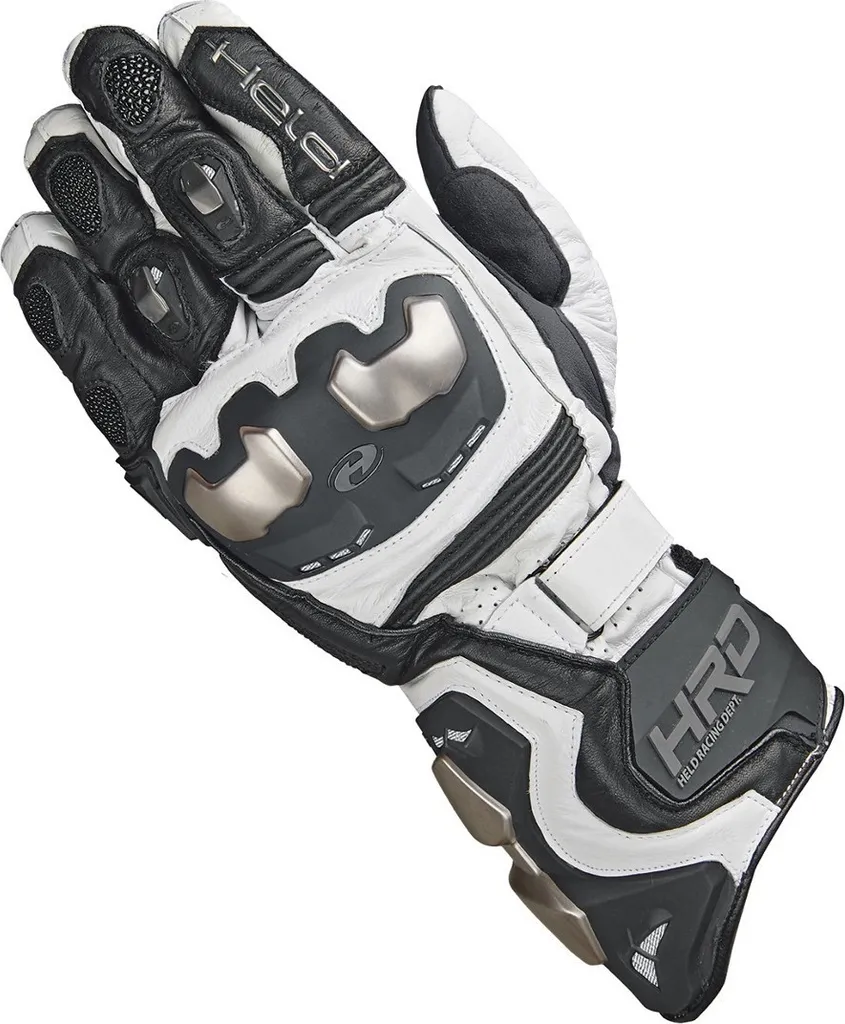 Gants moto Held Titan RR en cuir de kangourou et coques titane noir t7