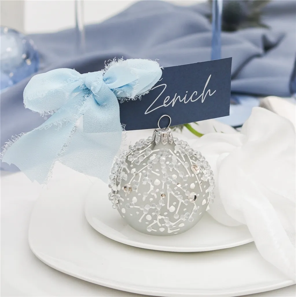 Chiffonband Hellblau 40mm/5m 3St - (Geschenkeverpackungen)