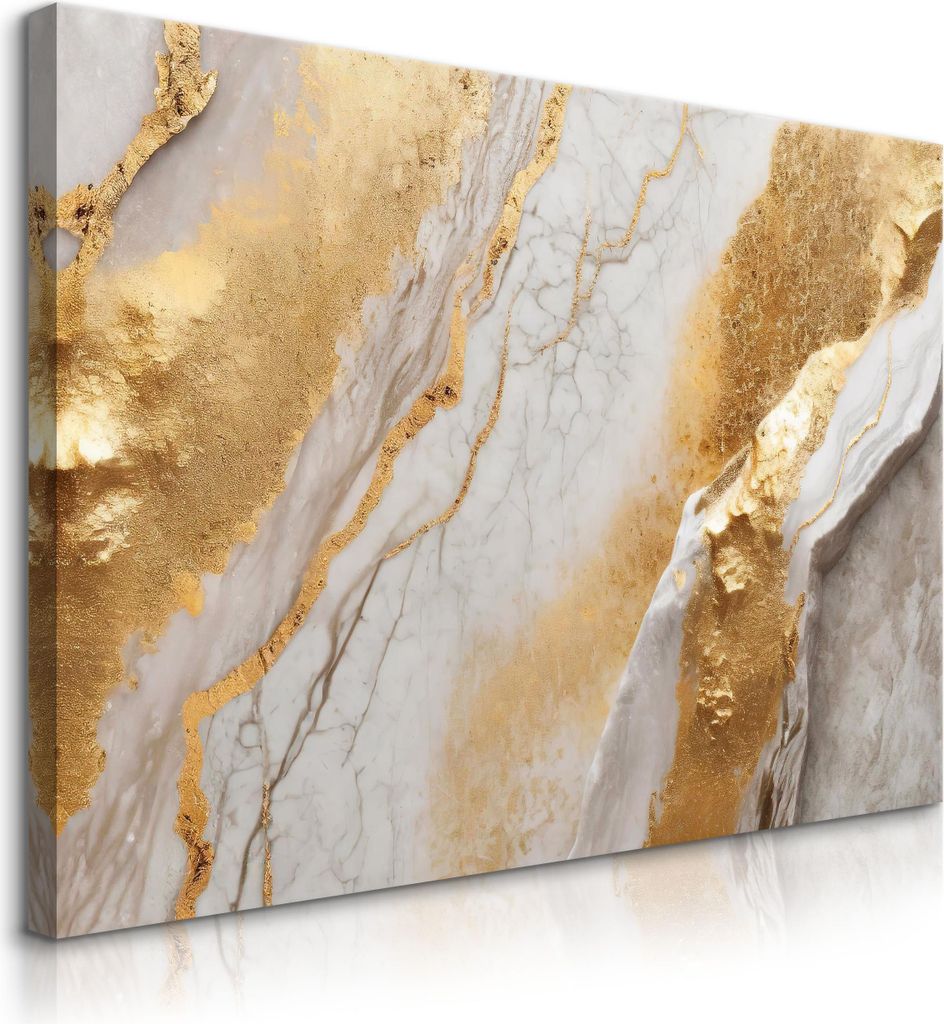 Muralo Leinwandbild Canvas MARMOR Abstraktion Moderne Muster Glamour 3D Effekt Br. 40cm x Hö. 30cm