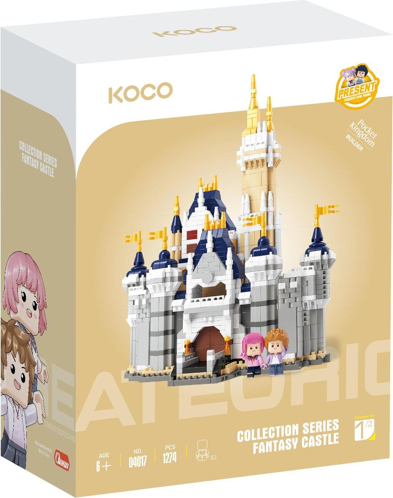 KOCO Bausteine Märchenschloss 1274el 04017 42282 /16