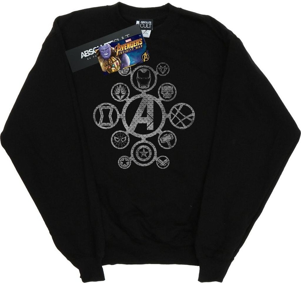 Marvel - "Avengers Infinity War" Sweatshirt für Herren BI10147 (XXL) (Schwarz)