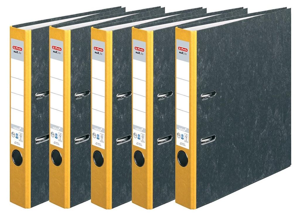 5x Herlitz Ordner maX.file nature A4 5cm Produktbild 