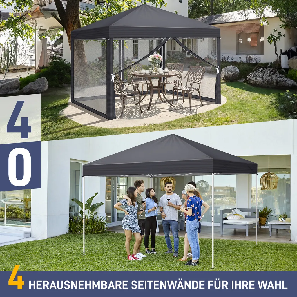Pavillon Pliable 3x3m : Finies les Installations Complexes sous la Pluie