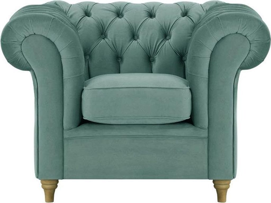 Sessel Chesterfield-Velluto 12-wax black