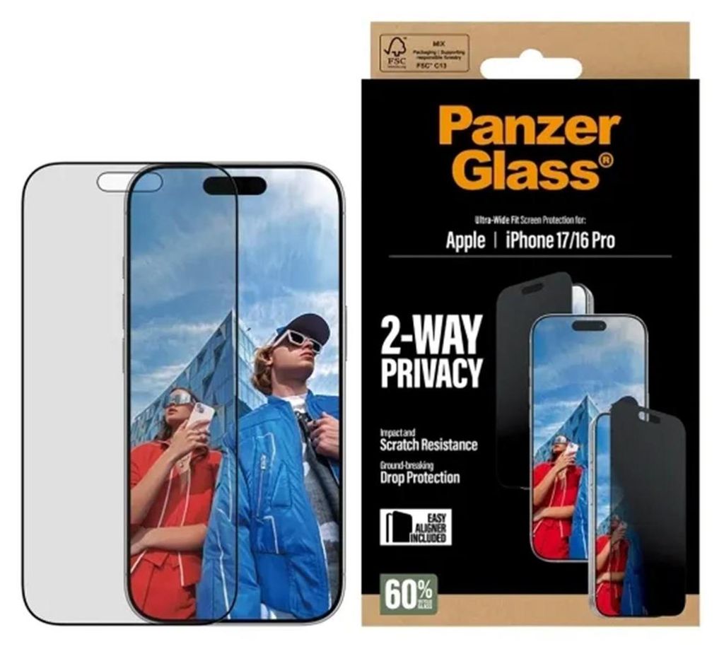 PanzerGlass ® 2-Way Privacy Displayschutz iPhone 17 | Produktbild 
