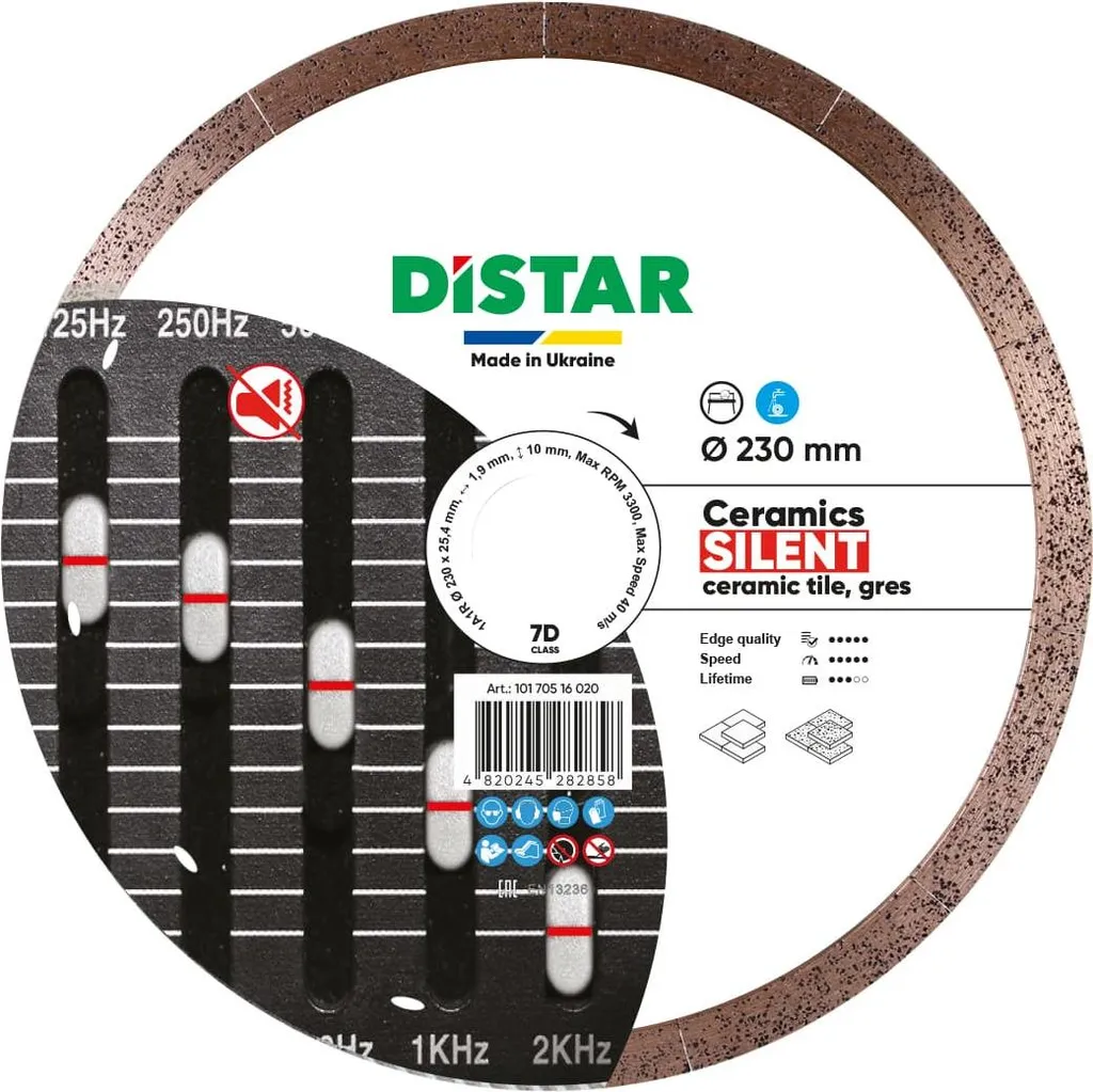 Disque diamant 230 mm Silent Ceramic DISTAR pour carrelage et céramique
