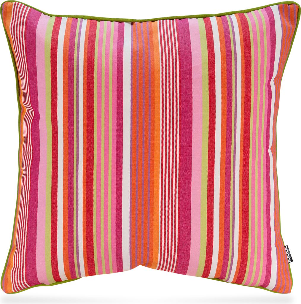 H.O.C.K. Yucatan Outdoor Kissen mit Keder 50x50cm pink stripes sun