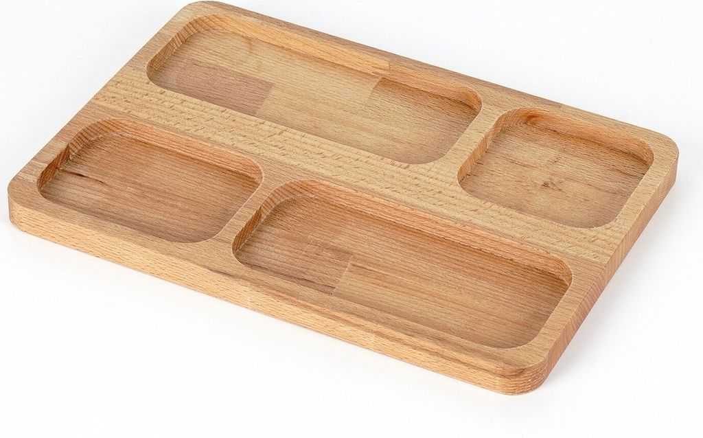 Skye Decor, Pho008, Schreibtisch-Organizer, Hölzern, 100 % MASSIVES HOLZ, 27 x 2 x 20 cm