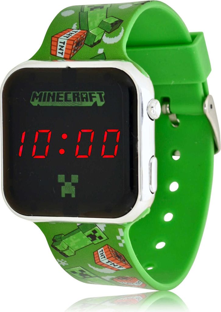 Brandunit Accutime LED dětské hodinky Minecraft (zelené), Obrázek produktu 