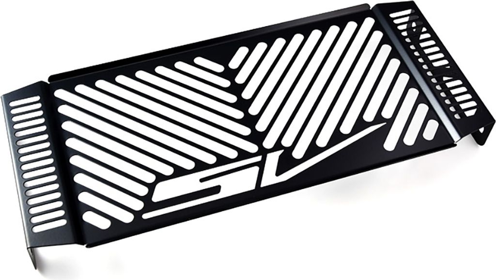 ZIEGER Kühlerabdeckung kompatibel mit Suzuki SV 1000 N | S Design Logo schwarz