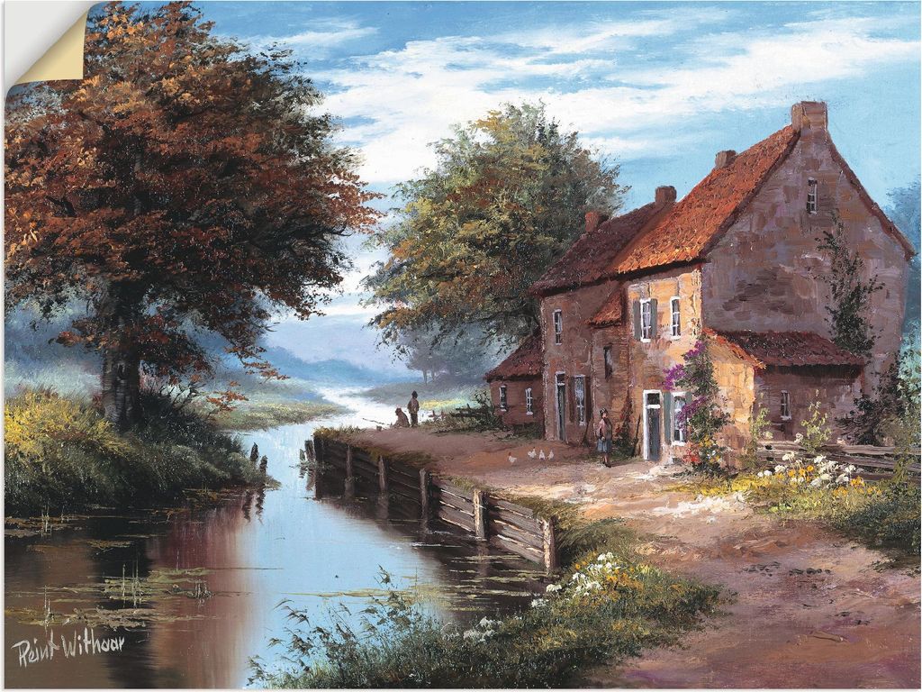 ARTland Wandbild, selbstklebend Früher Morgen Größe: 80x60 cm