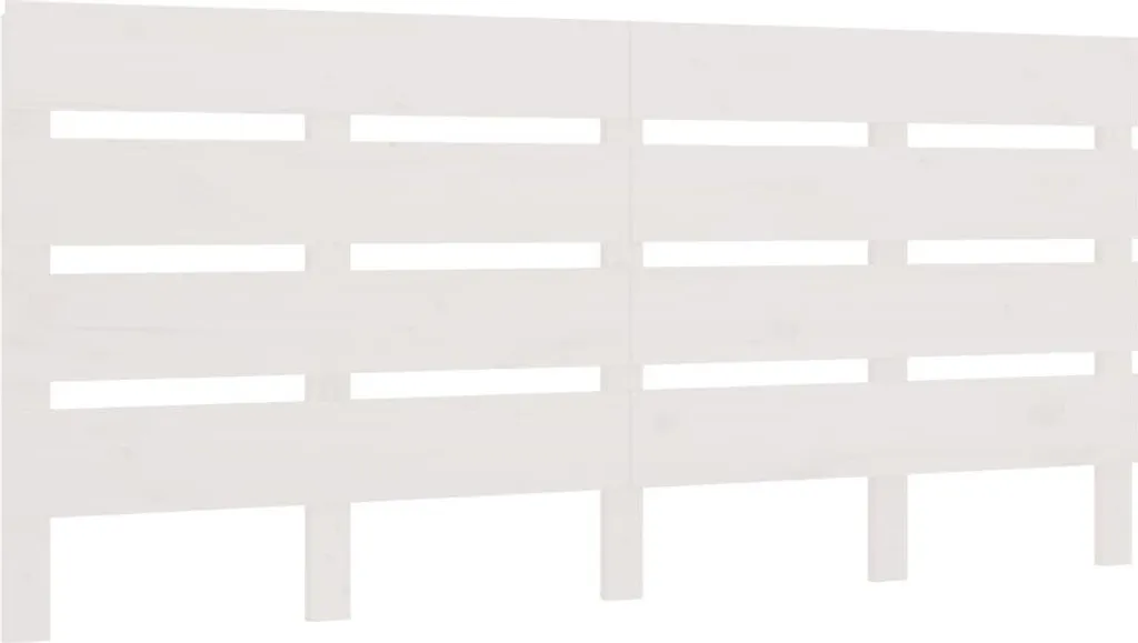 Tête de lit 160x80 cm en Pin massif Blanc - Finition bois naturel lisse