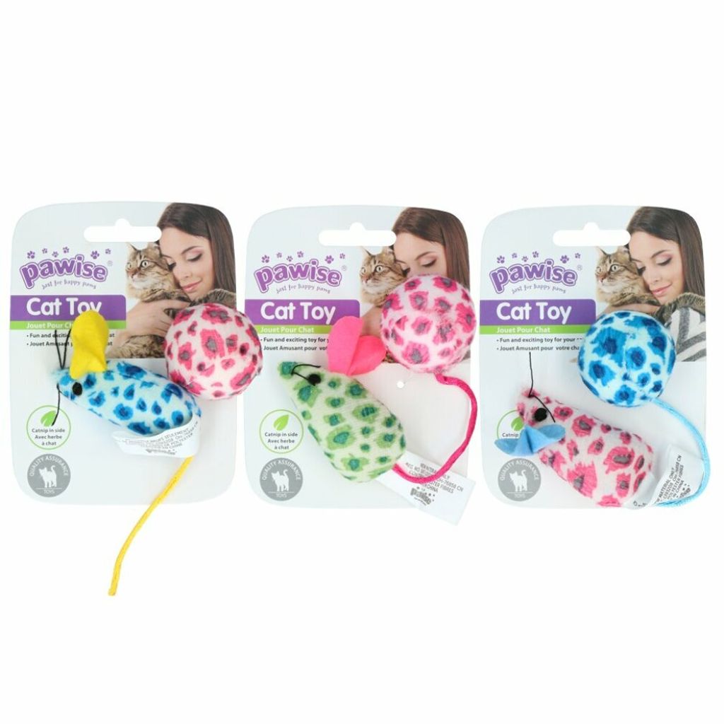 Pawise Katzenspielzeug Maus & Ball Produktbild 
