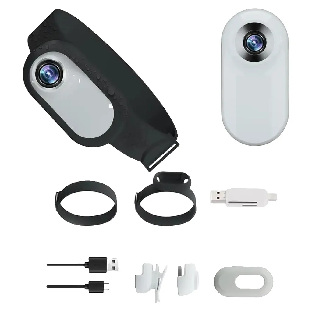 Collier de suivi pour animaux sans WiFi avec enregistrement vidéo Blanc