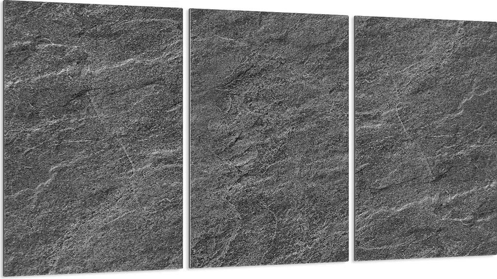 Copri Fornelli in Vetro Grigio Ardesia 30x52 - Set 3 Pezzi Robusti