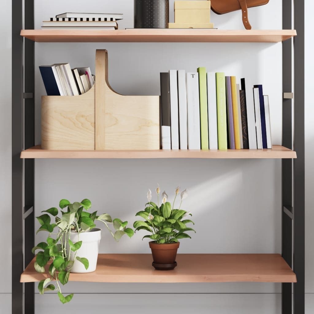 Wandregal Hellbraun 100x60x2 cm Massivholz Eiche Behandelt , Wandregale Design 2024