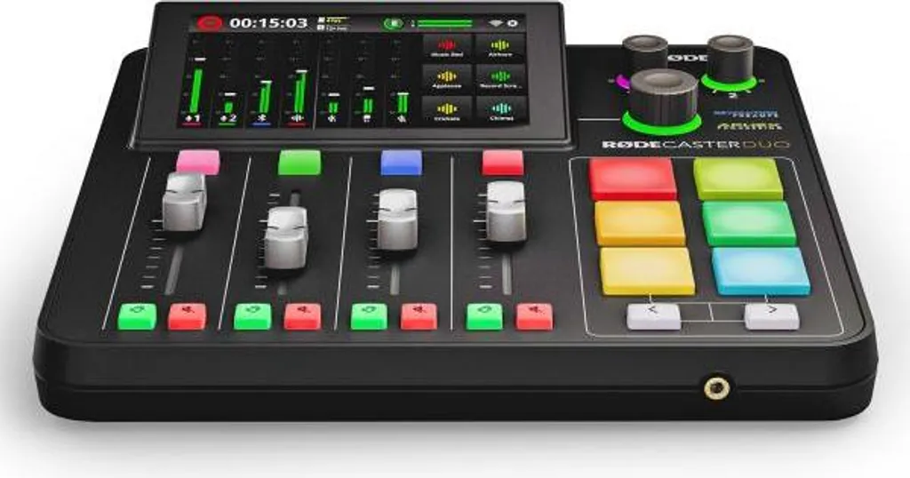 Console de mixage podcast Rode Rodecaster Pro Duo avec casque de studio - 3