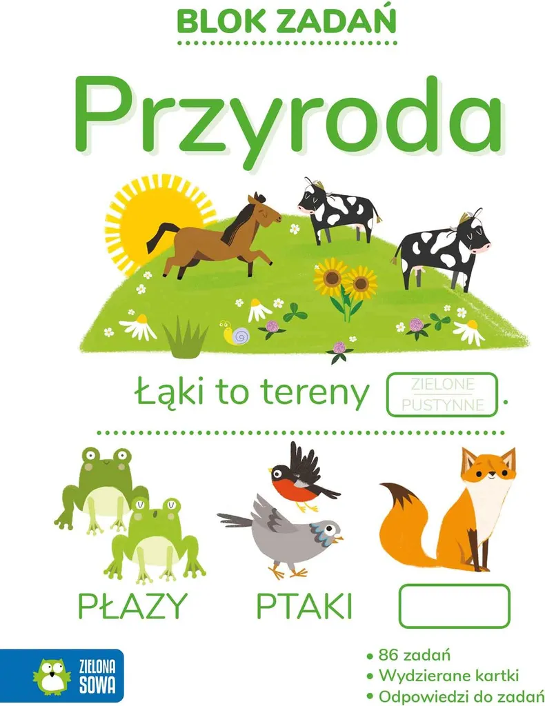 Bloc éducatif Nature Zielonasowa 05859 - 64 pages de jeux créatifs