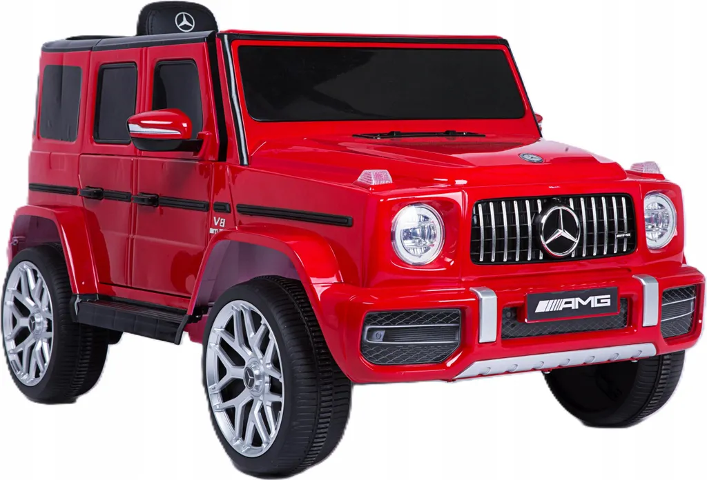 Voiture électrique enfant sûre : Mercedes G63 avec contrôle parental rouge