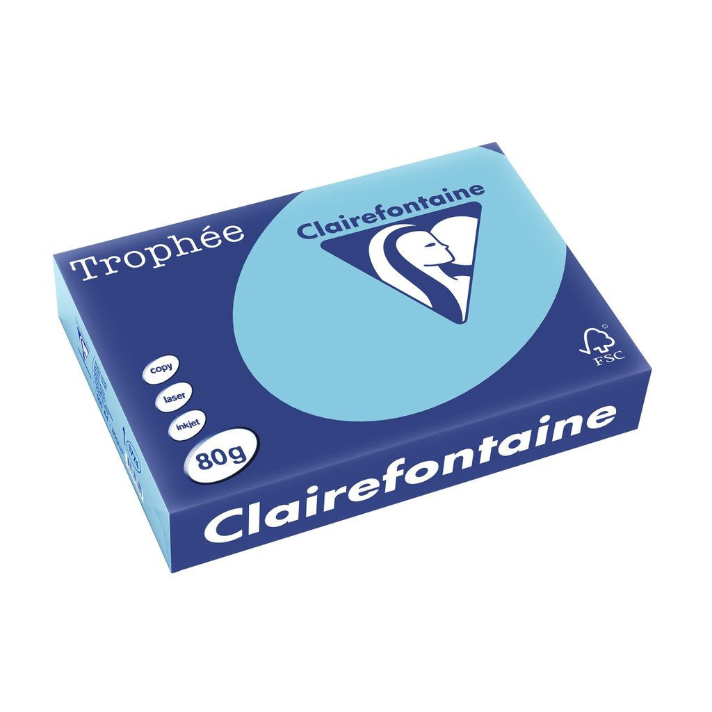 Clairefontaine Trophée A4, A4 (210×297 mm), Blau, Copying