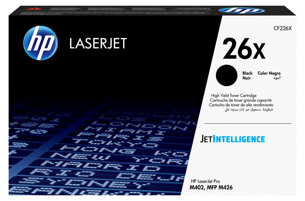 CF226X HP 26X LaserJet Pro cartridge, zwart, HC Productafbeelding 