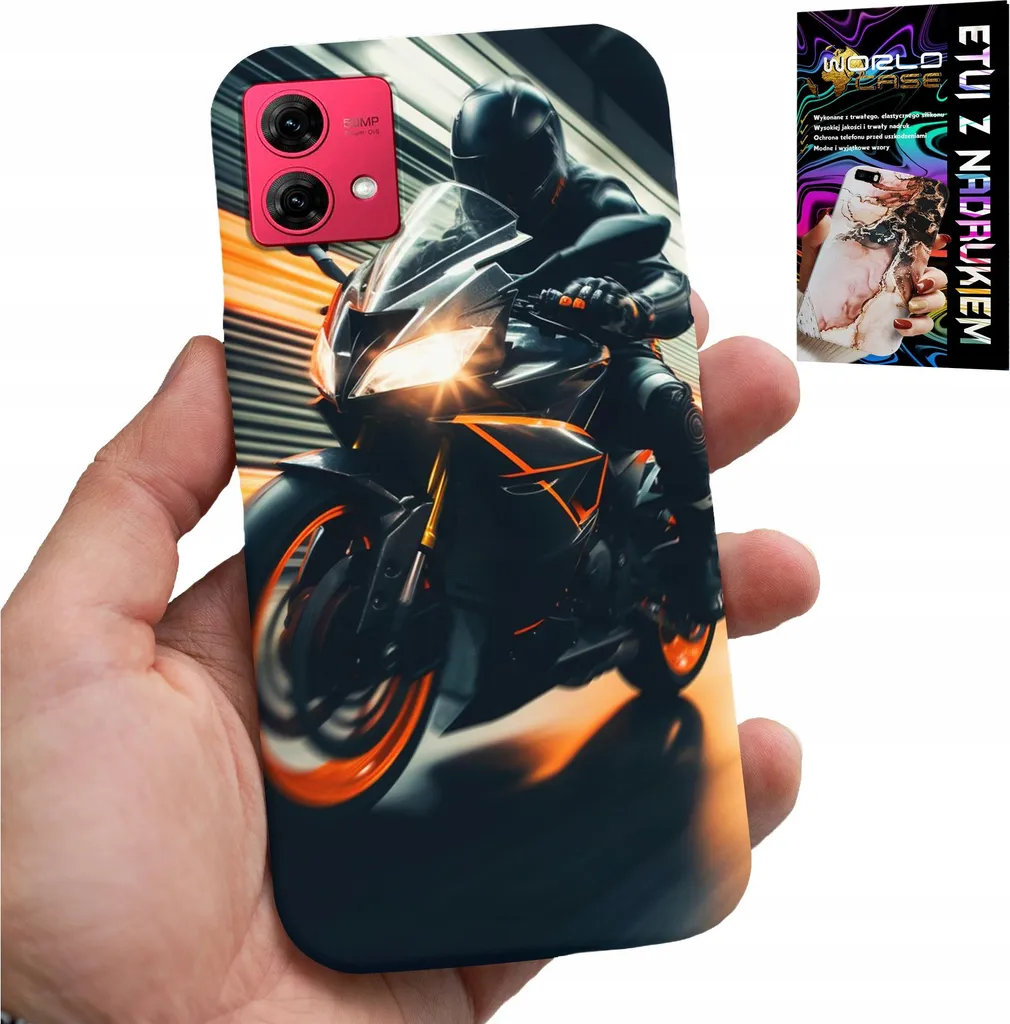 Custodia Motorola Edge 40 Neo Fan Motorbike + Pellicola Protettiva