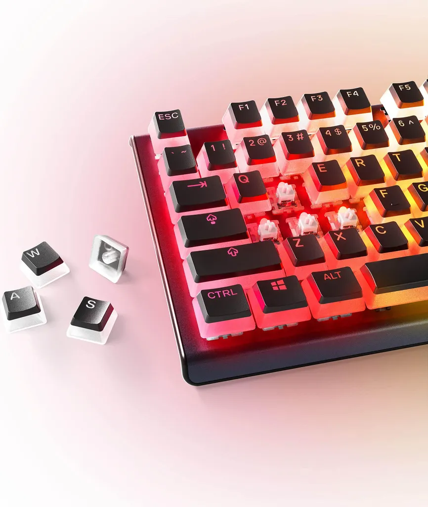 SteelSeries PrismCaps Pudding Keycaps PBT Nero Layout ISO DE - 5