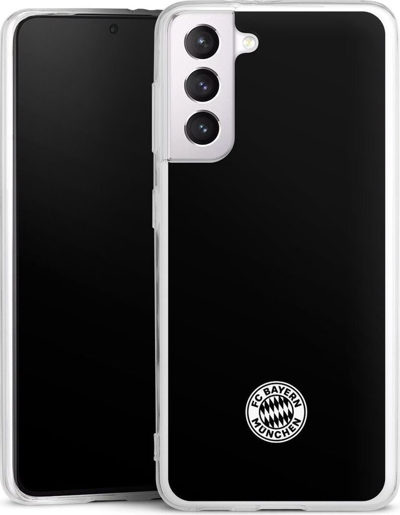 DeinDesign Handyhülle für Samsung Galaxy S21 5G Silikon Hülle Case Smartphone Schutzhülle FC Bayern München FCB Offizielles Lizenzprodukt