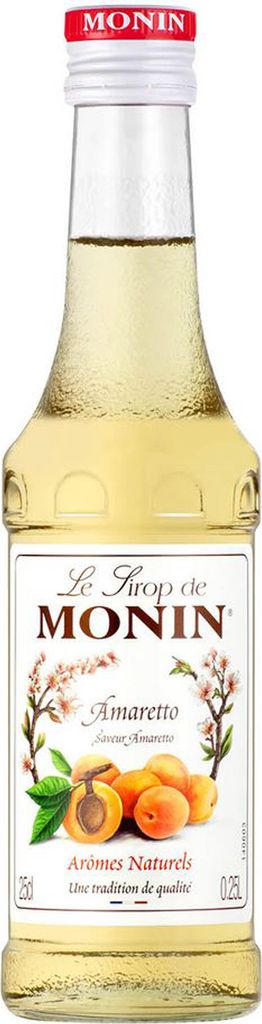 Monin Amaretto Sirup mit dem Geschmack von bitteren Mandeln 250ml