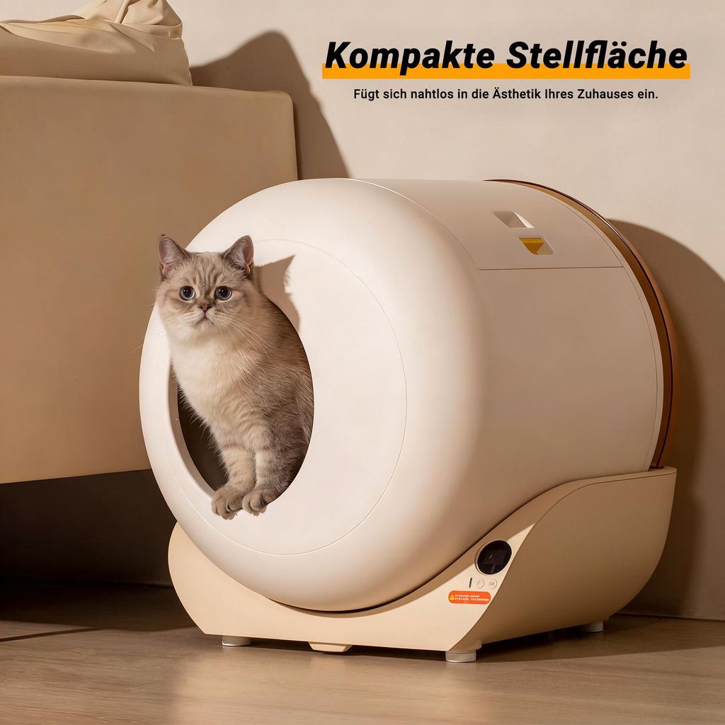 MODFU Katzentoilette XXL Selbstreinigende Katzenklo,intelligente Katzentoilette mit App-Steuerung,Automatisch,mit 40 Müllbeuteln, geeignet für al...