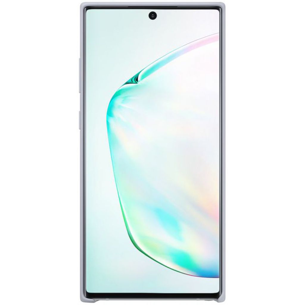 A smartphone with a case, displayed front-on against a white background.
