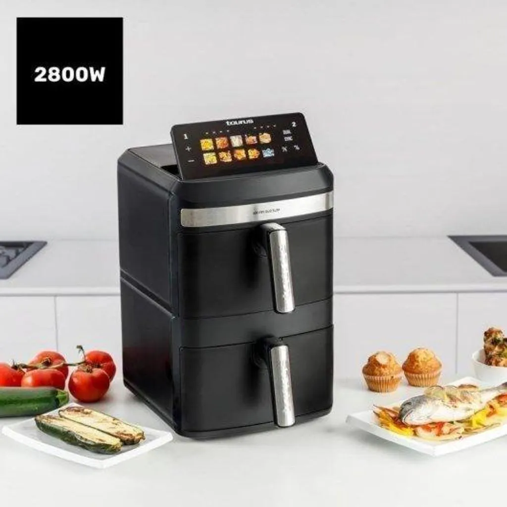 Friteuse Air Duo Slim TAURUS à double compartiment et format compact - 7