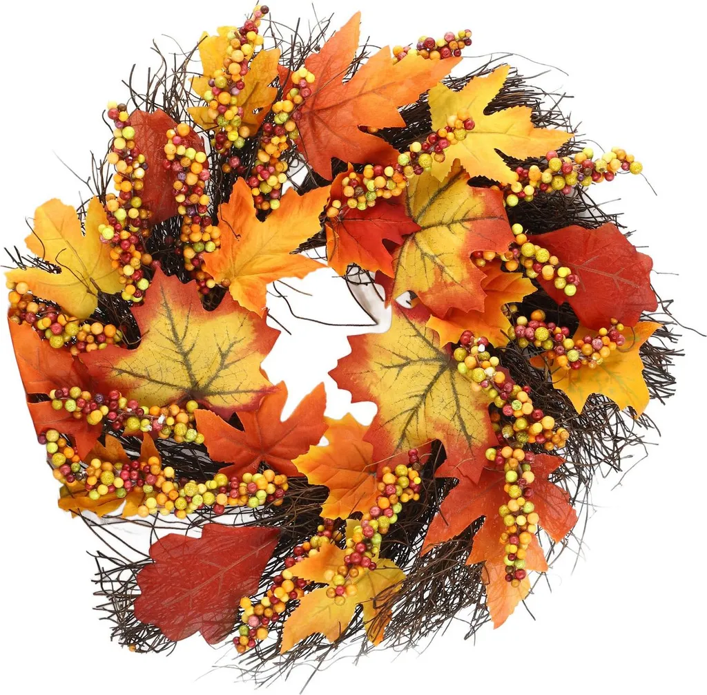 Couronne d'Halloween pour décoration murale extérieure et fête 45cm