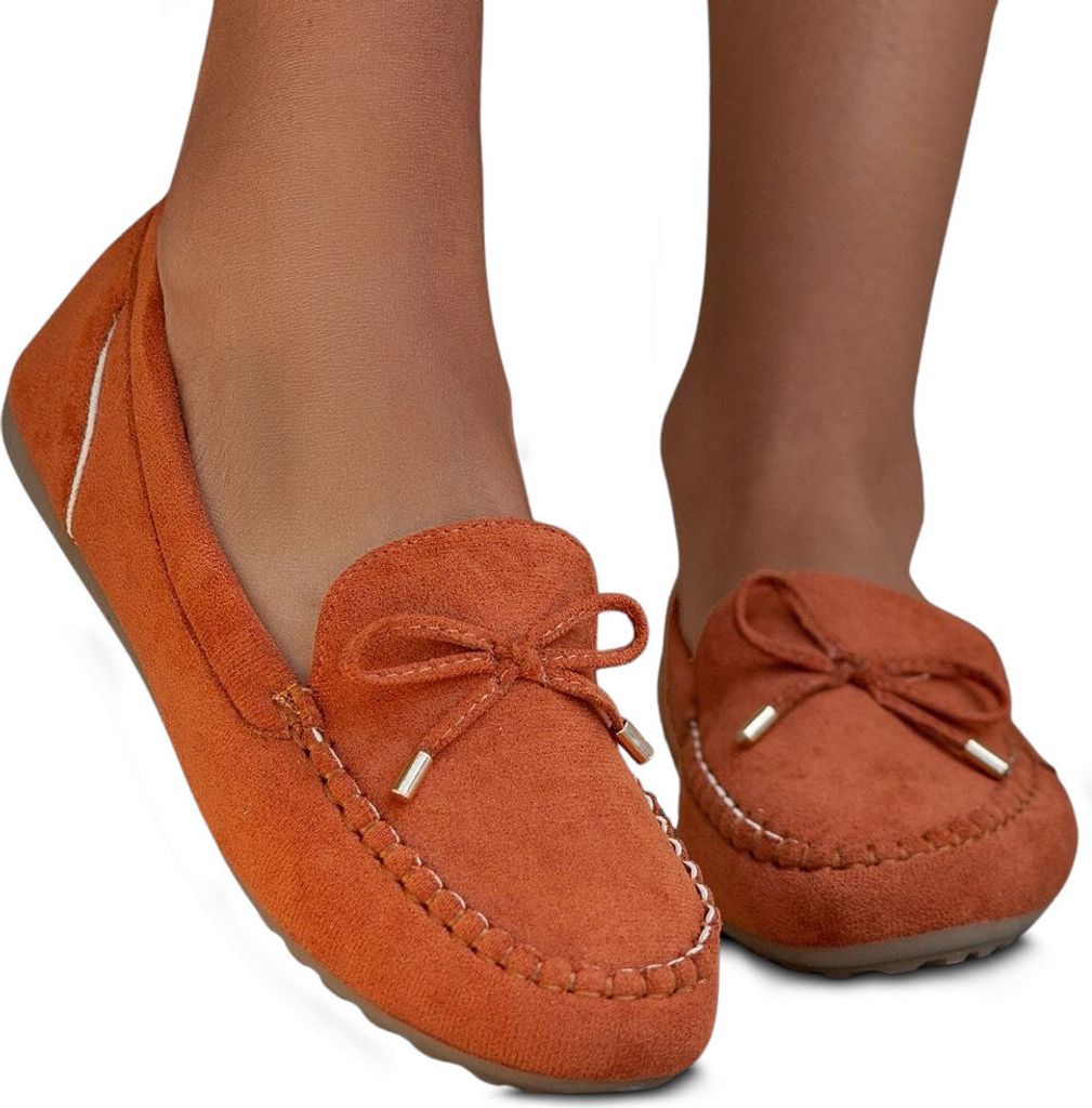 Damen Mokassin Slip On Halbschuhe Elegant Loafer Business Lari Braun Gr.36